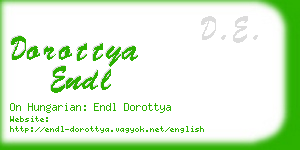 dorottya endl business card